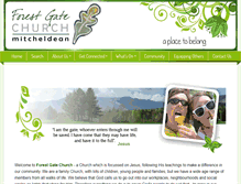 Tablet Screenshot of forestgatechurch.org